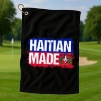 Haitian Made Haiti Pride T Golf Towel thumb 1