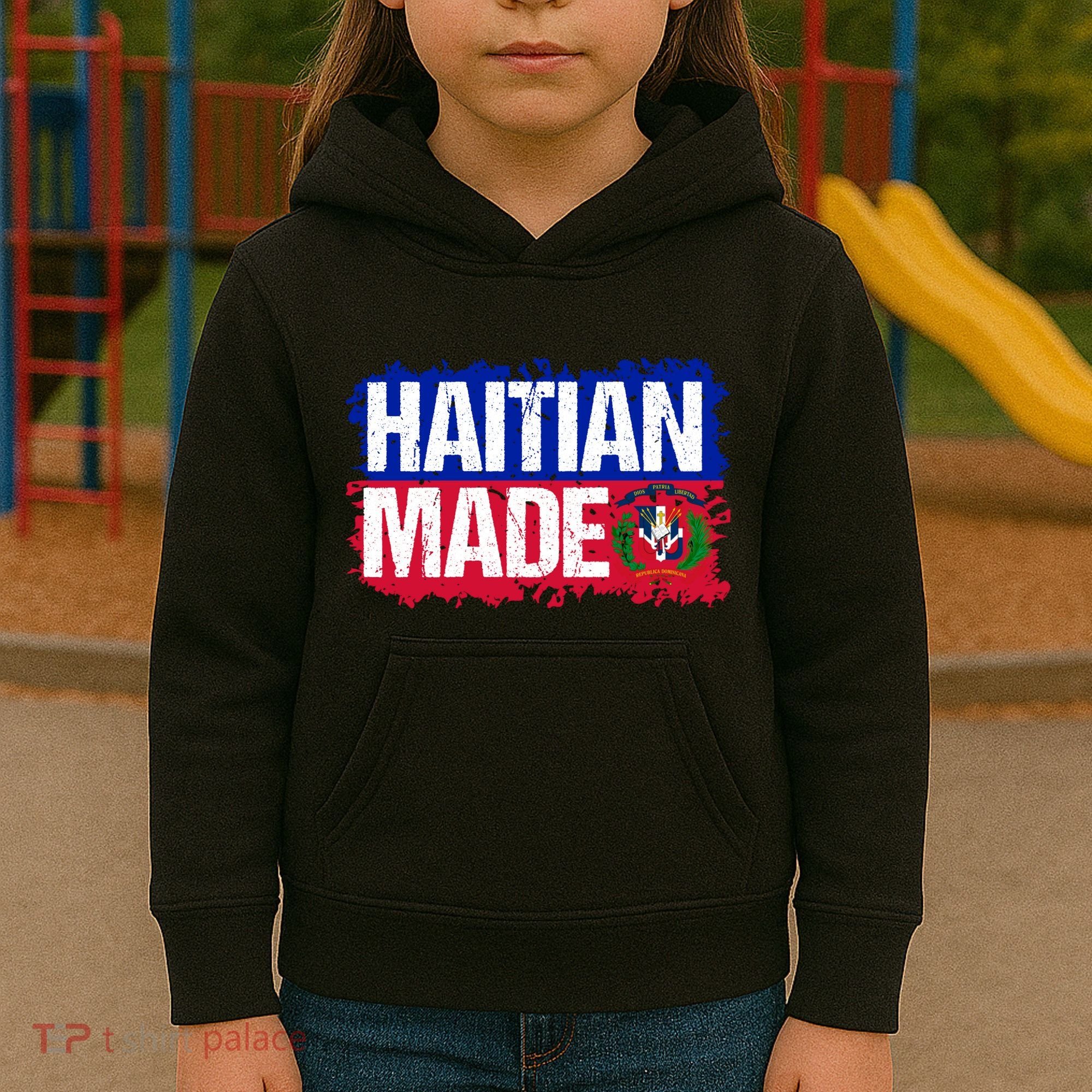 Haitian Made Haiti Pride T Kids Hoodie