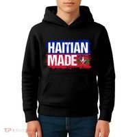 Haitian Made Haiti Pride T Kids Hoodie thumb 4