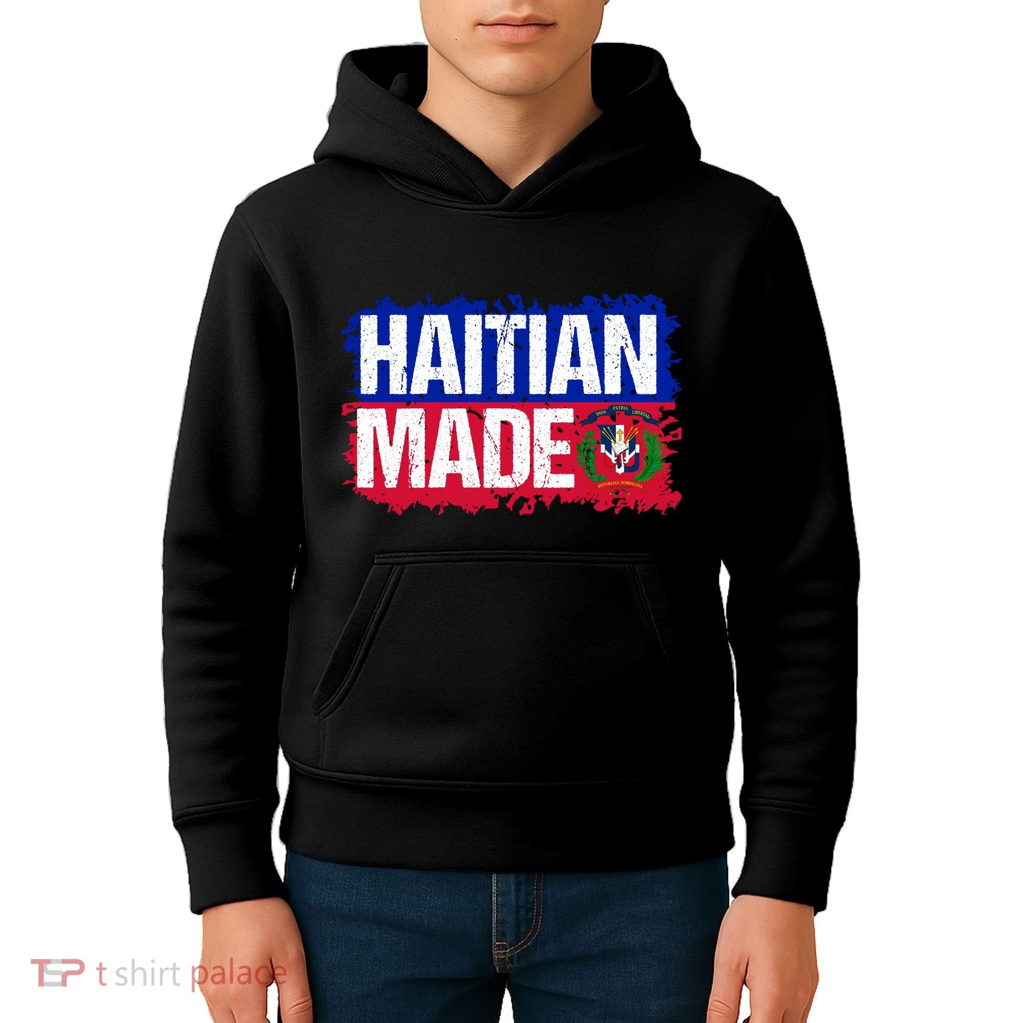 Haitian Made Haiti Pride T Kids Hoodie