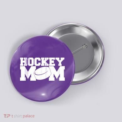 Hockey Mom Button