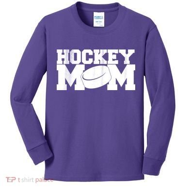 Hockey Mom Kids Long Sleeve Shirt