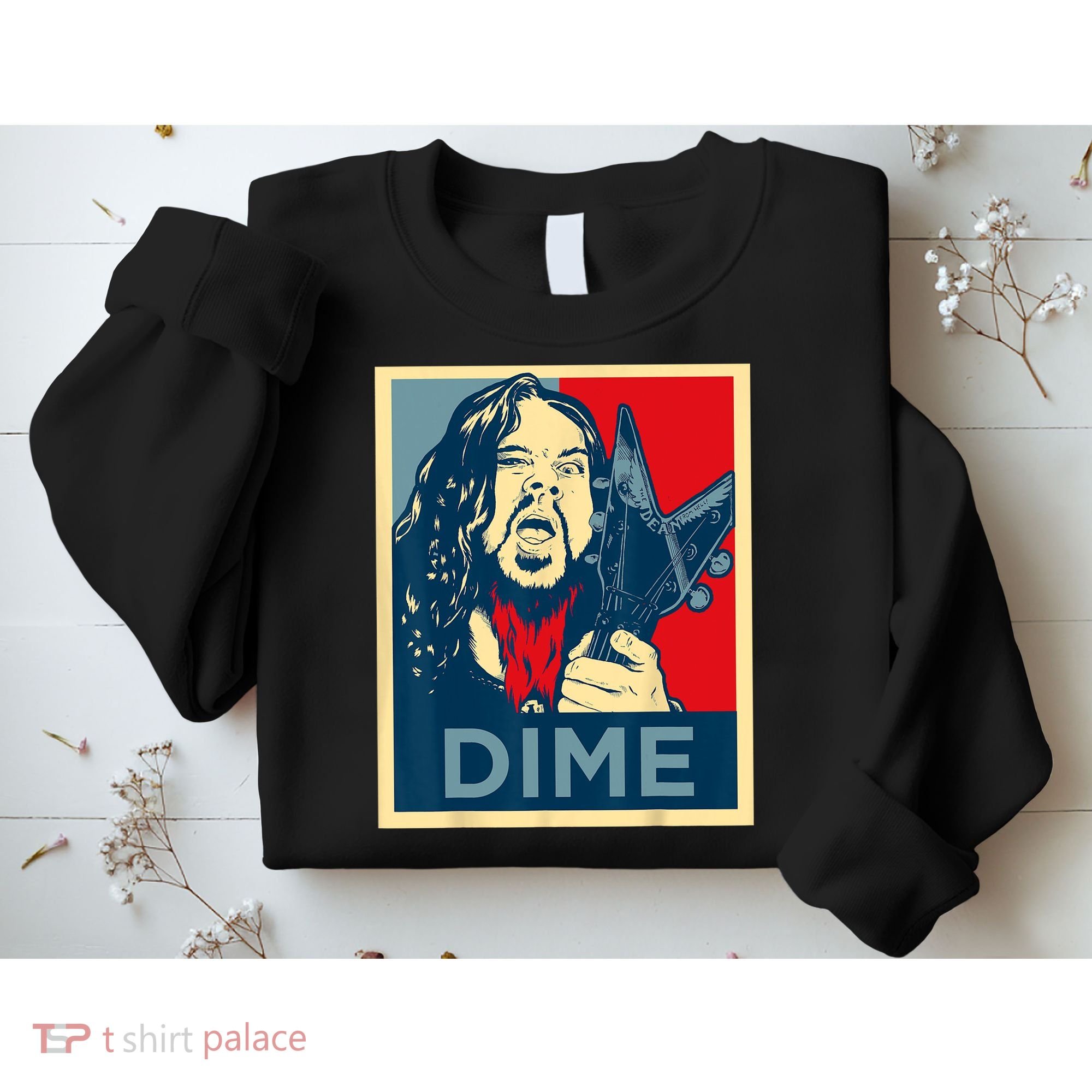 Heavy Metal Hope Poster Dime Dimebag Obama Darrell Guitar Sweatshirt