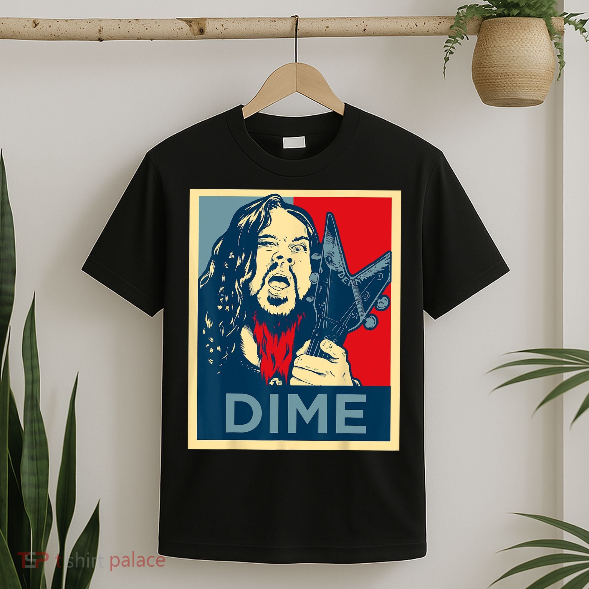 Heavy Metal Hope Poster Dime Dimebag Obama Darrell Guitar T-Shirt