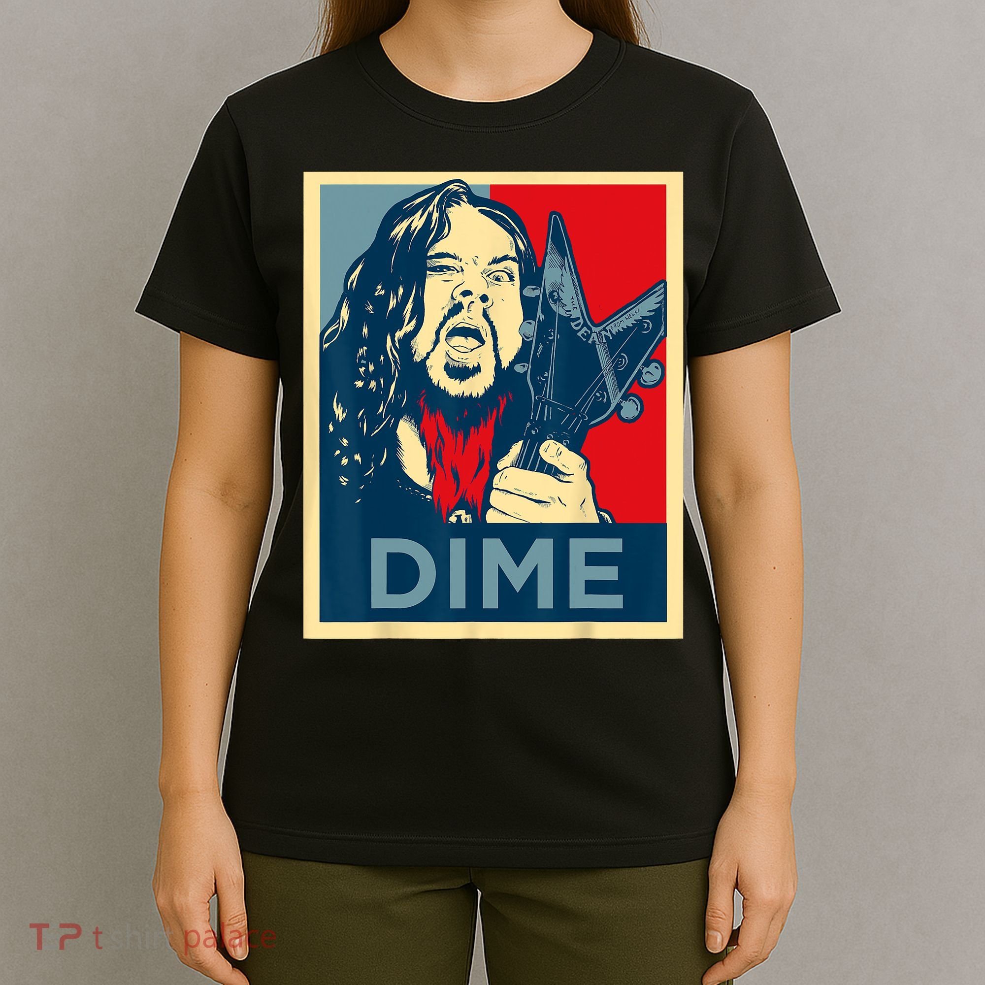 Heavy Metal Hope Poster Dime Dimebag Obama Darrell Guitar T-Shirt