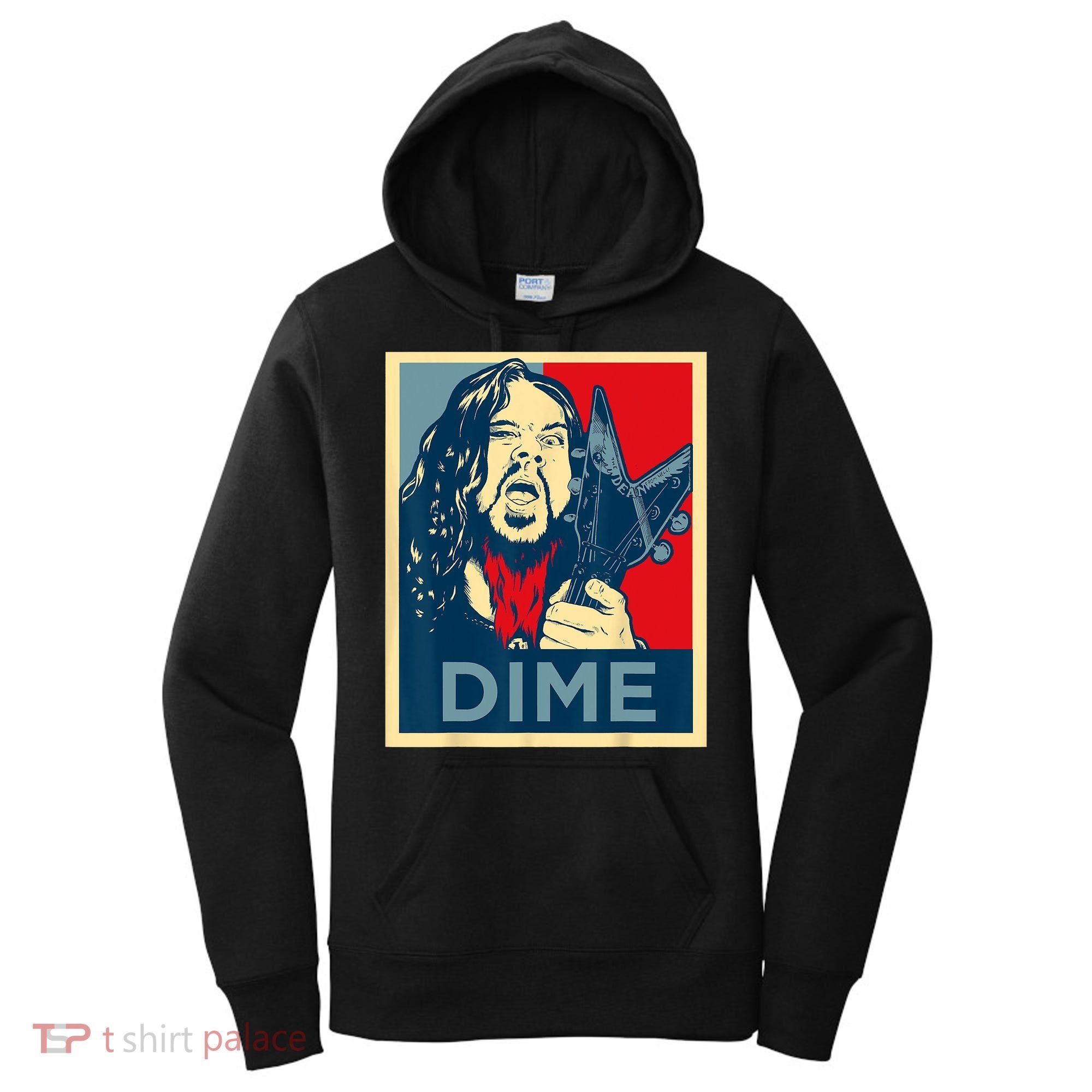 Heavy Metal Hope Poster Dime Dimebag Obama Darrell Guitar Women's Hoodie