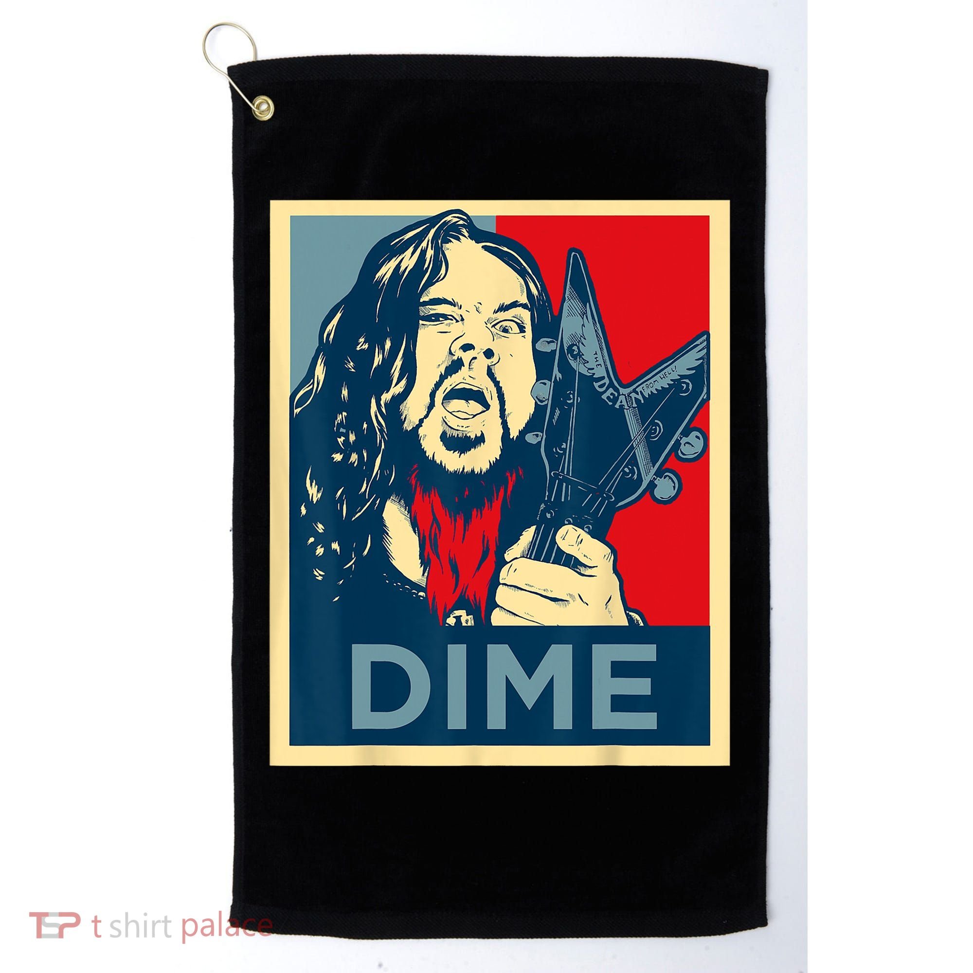 Heavy Metal Hope Poster Dime Dimebag Obama Darrell Guitar Golf Towel