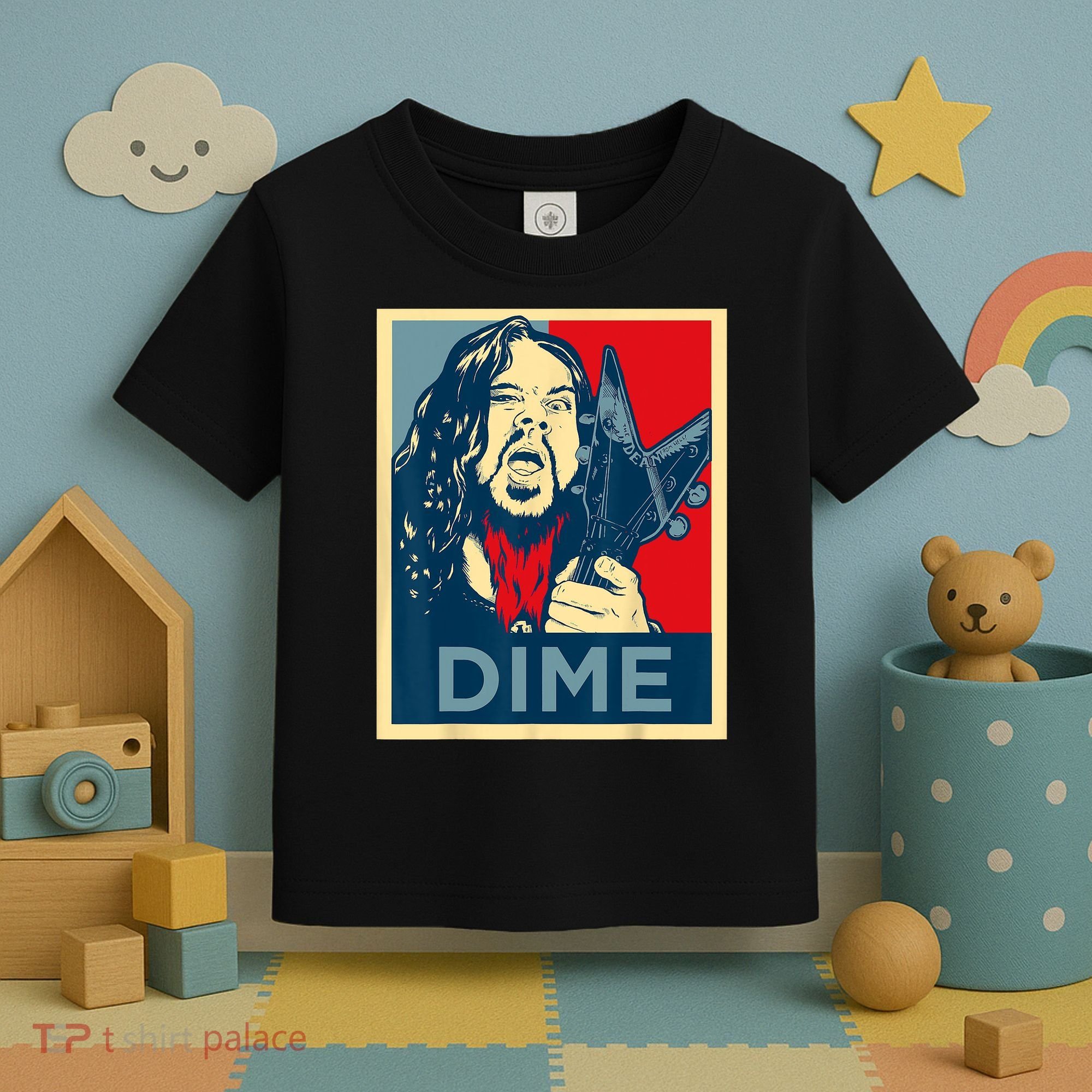 Heavy Metal Hope Poster Dime Dimebag Obama Darrell Guitar Toddler T-Shirt