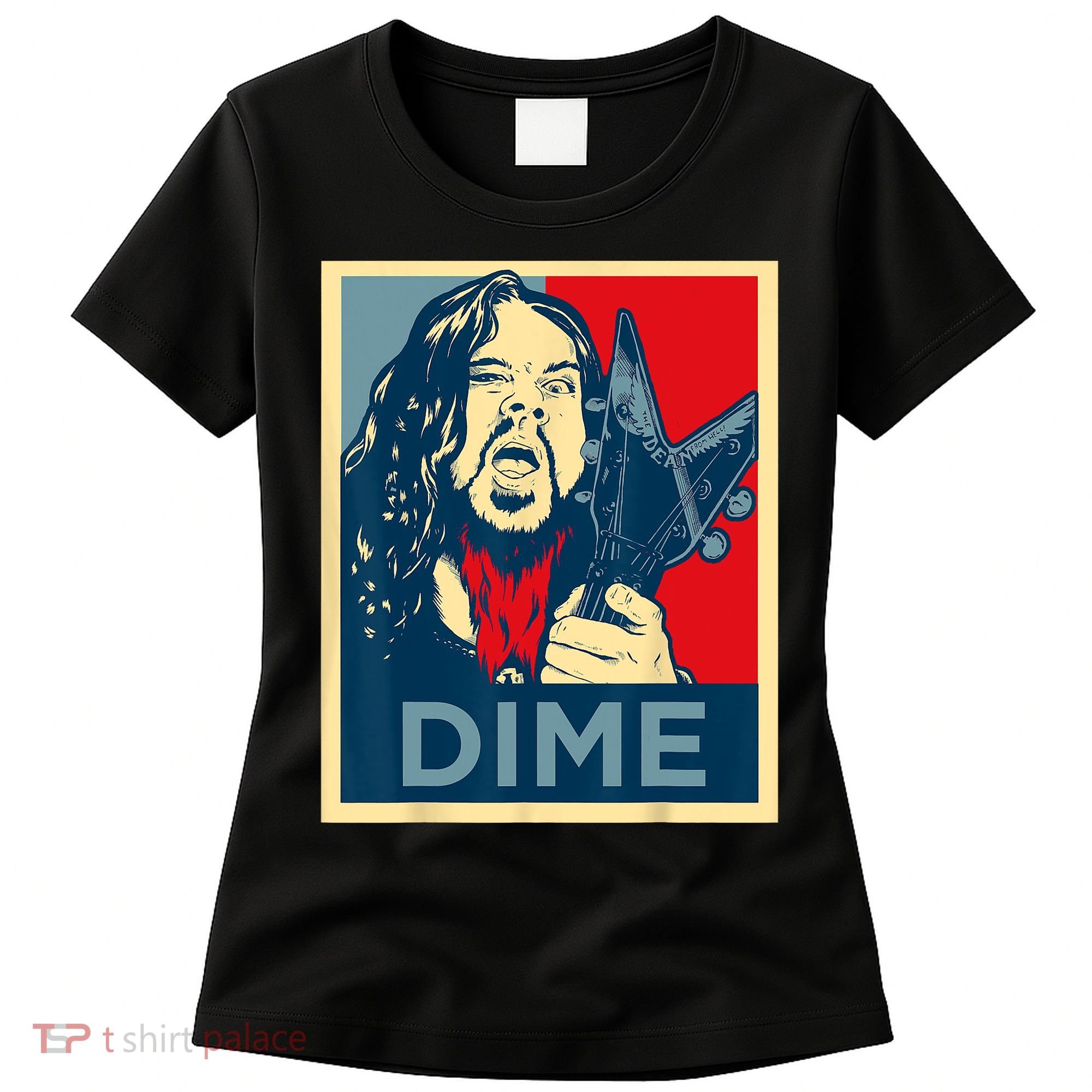 Heavy Metal Hope Poster Dime Dimebag Obama Darrell Guitar Women's T-Shirt