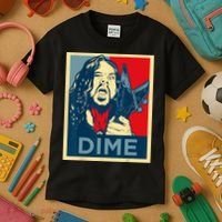 Heavy Metal Hope Poster Dime Dimebag Obama Darrell Guitar Kids T-Shirt thumb 3