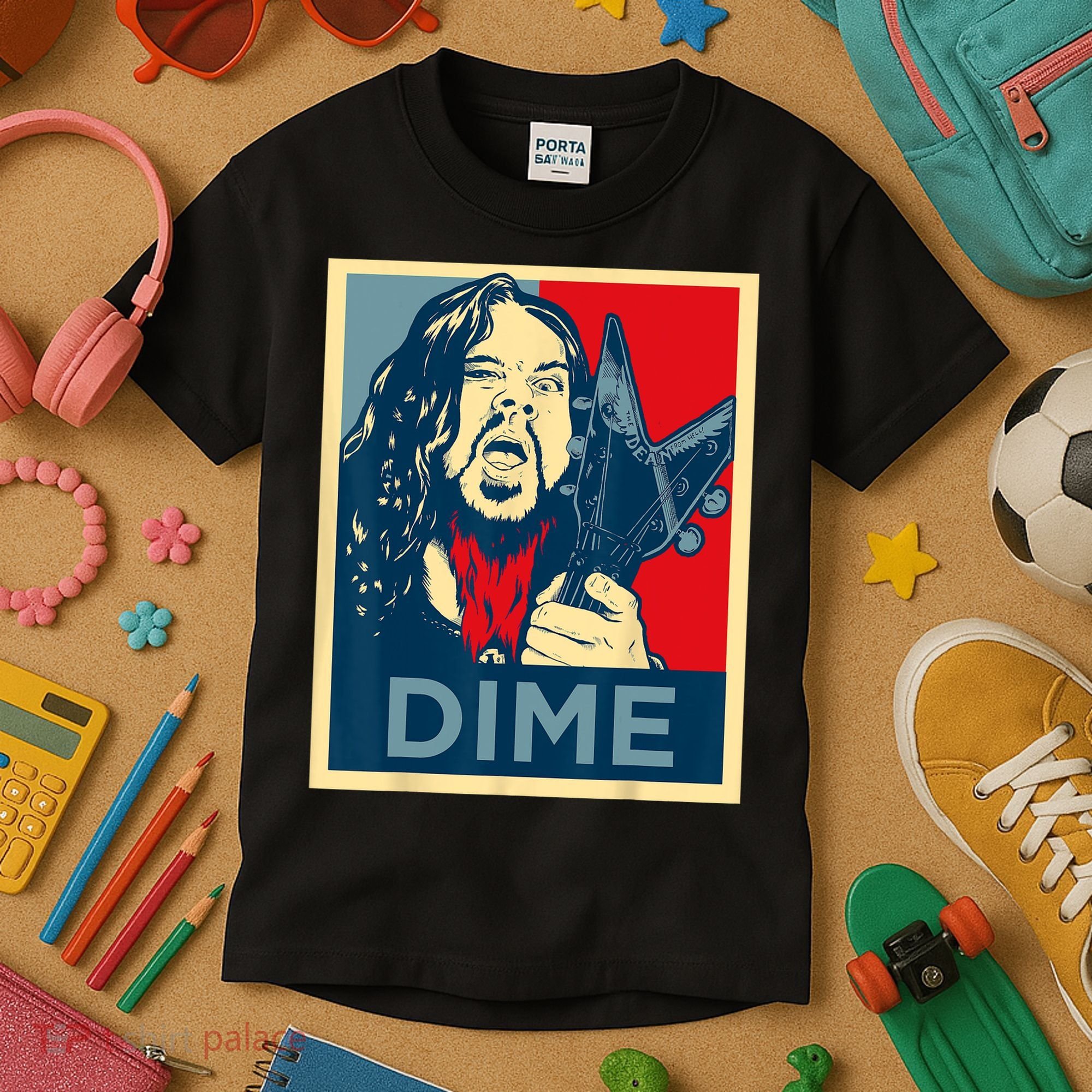 Heavy Metal Hope Poster Dime Dimebag Obama Darrell Guitar Kids T-Shirt