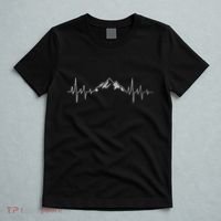 Hiking Mountains Heartbeat Hiker Adventures T-Shirt thumb 5