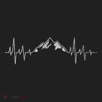 Hiking Mountains Heartbeat Hiker Adventures Beanie thumb 2