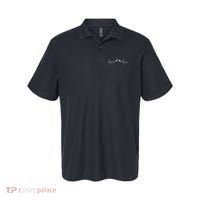 Hiking Mountains Heartbeat Hiker Adventures Polo thumb 0