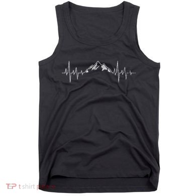 Hiking Mountains Heartbeat Hiker Adventures Tank Top