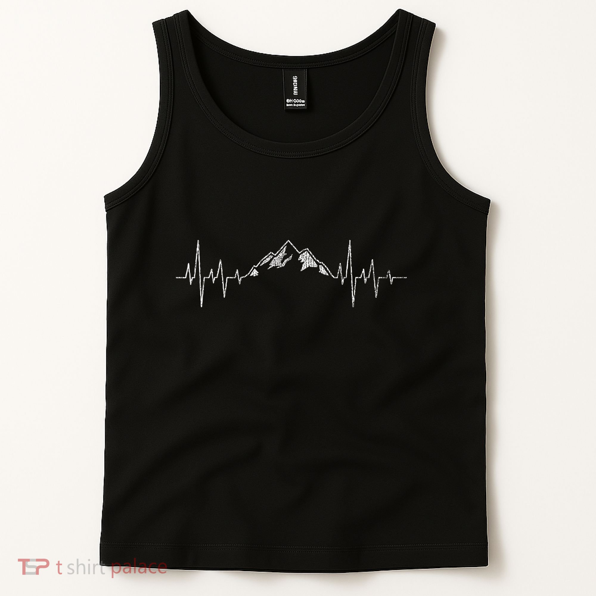 Hiking Mountains Heartbeat Hiker Adventures Tank Top