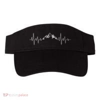 Hiking Mountains Heartbeat Hiker Adventures Visor thumb 0