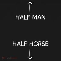 Half Man Half Horse Funny USA-Made Doggie Bandana thumb 2