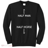 Half Man Half Horse Funny Sweatshirt thumb 0