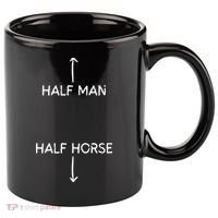 Half Man Half Horse Funny 11oz C Handle Ceramic Mug thumb 0