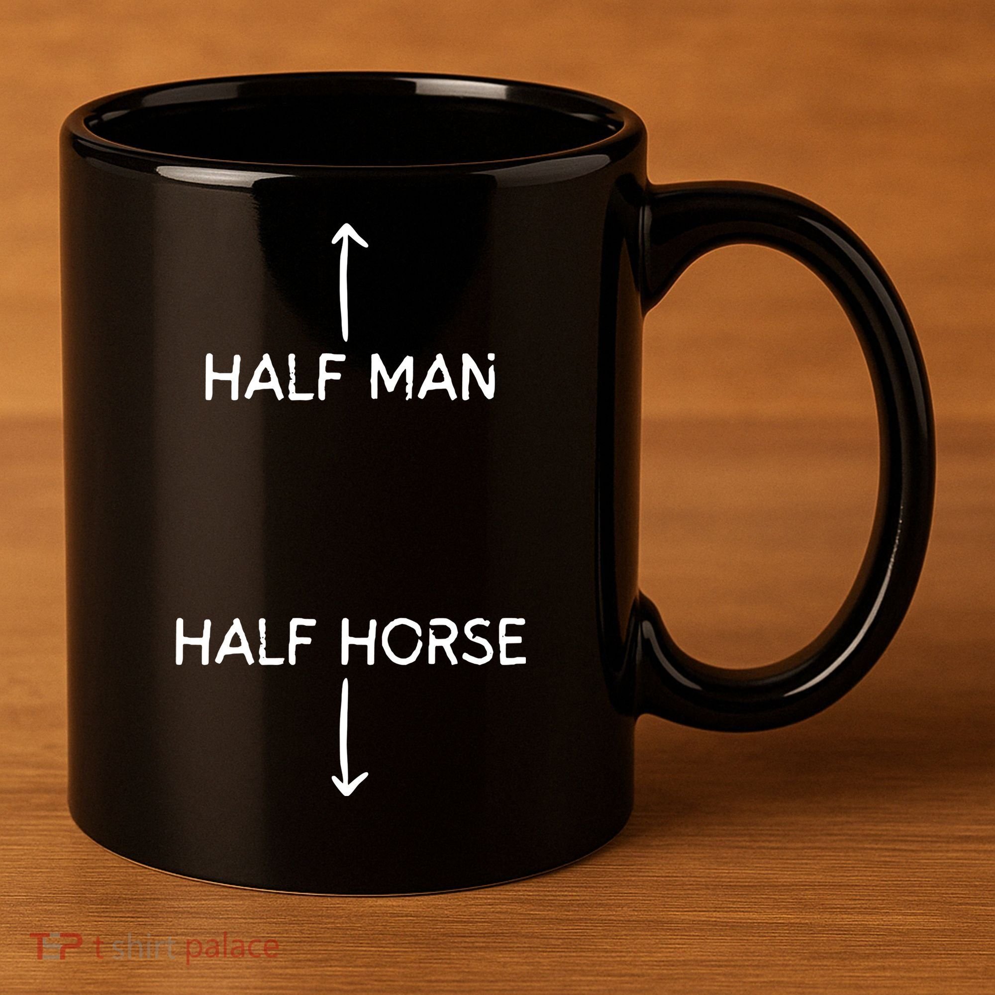 Half Man Half Horse Funny 11oz C Handle Ceramic Mug