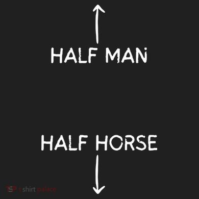 Half Man Half Horse Funny 11oz C Handle Ceramic Mug