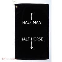 Half Man Half Horse Funny Golf Towel thumb 0