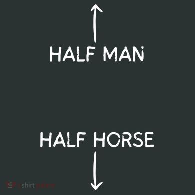 Half Man Half Horse Funny Infant Baby Jersey Bodysuit
