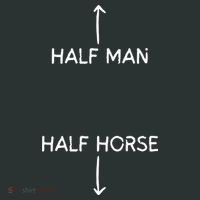 Half Man Half Horse Funny Infant Baby Jersey Bodysuit thumb 2
