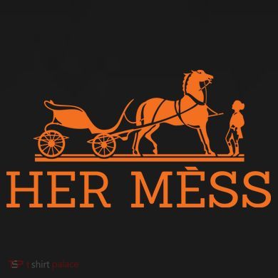 Her Mess Horse Carriage Funny Women's Perfect Tri Rocker Tank