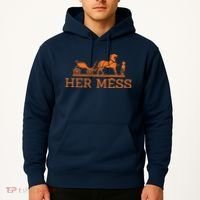 Her Mess Horse Carriage Funny Hoodie thumb 2