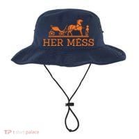 Her Mess Horse Carriage Funny Bucket Hat thumb 0