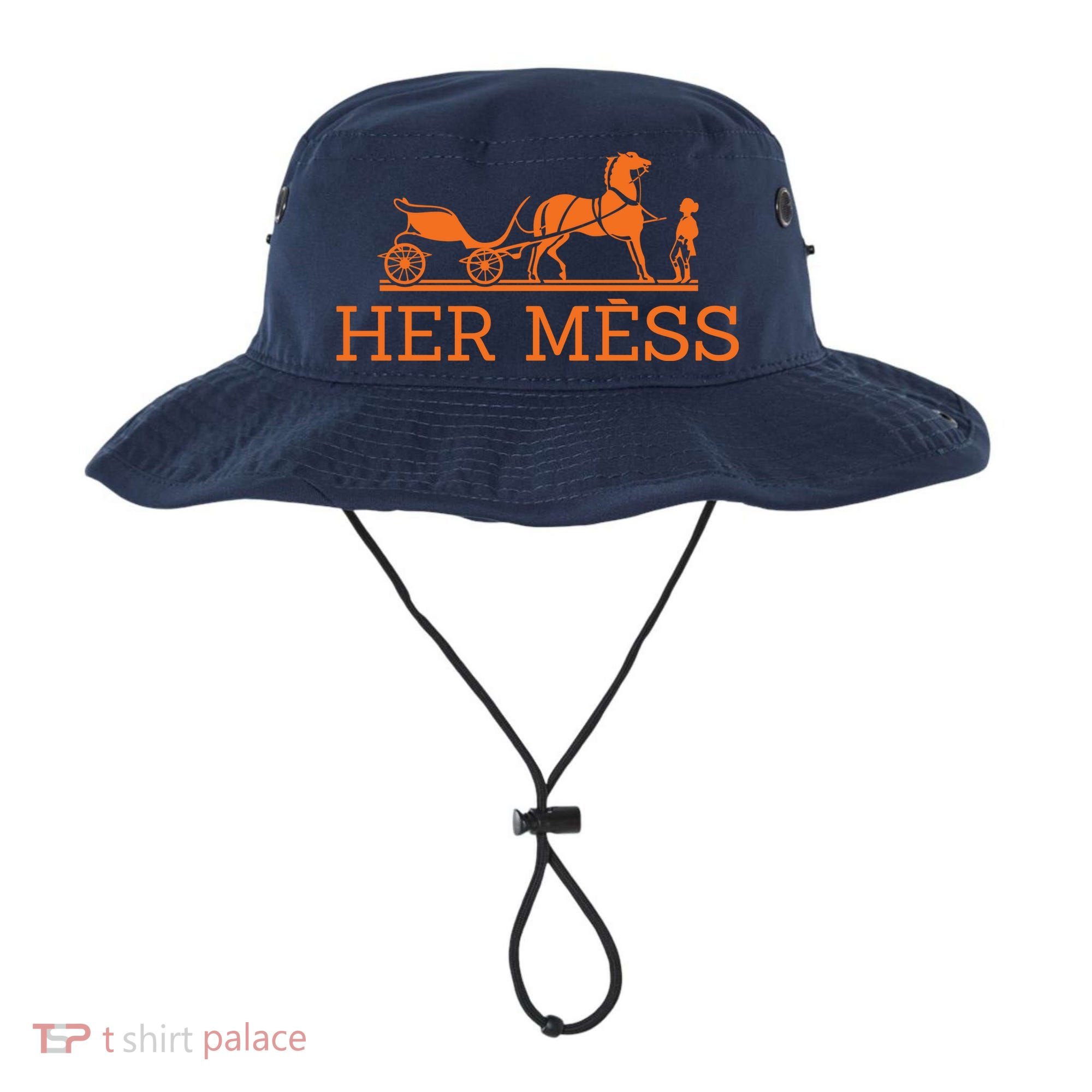 Her Mess Horse Carriage Funny Bucket Hat