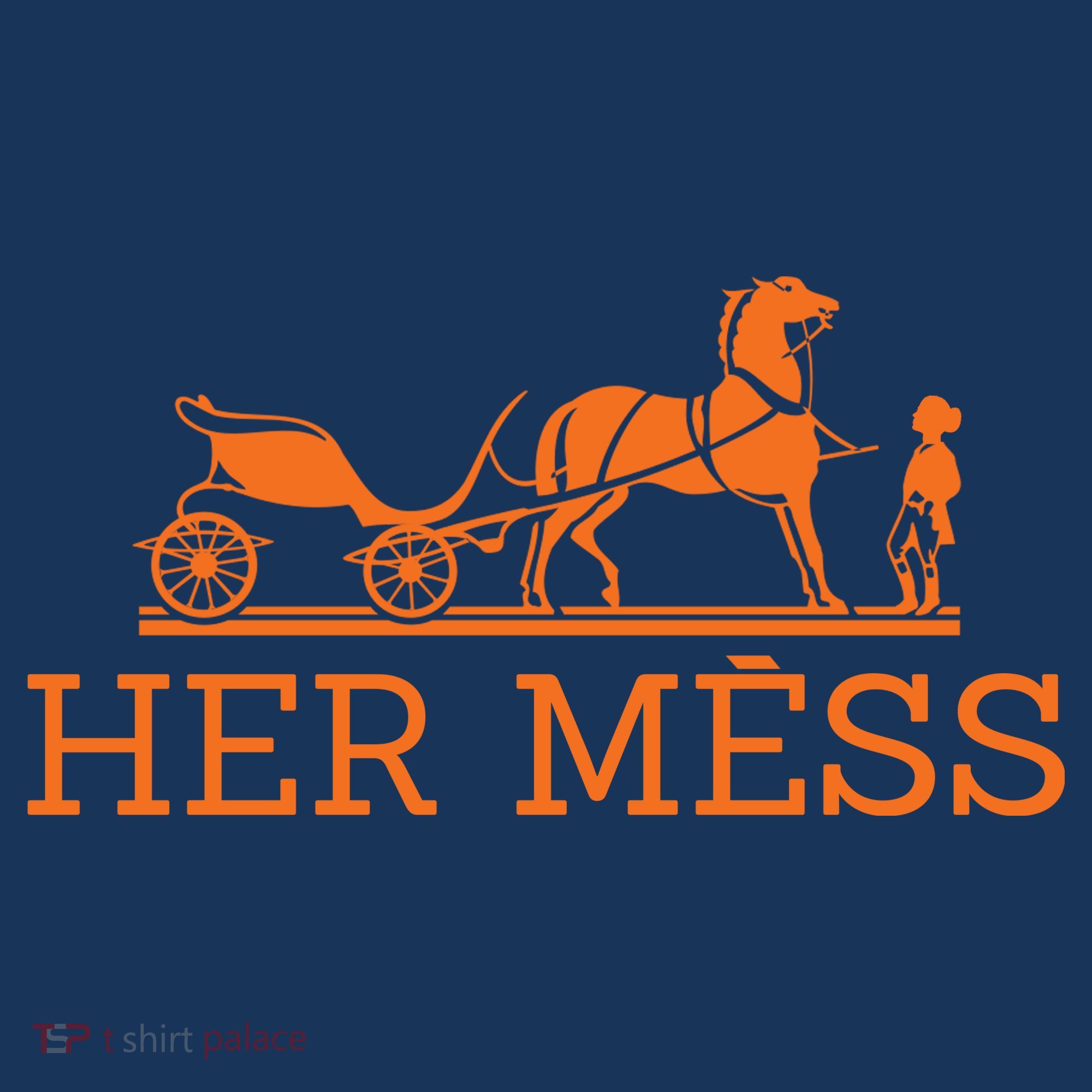 Her Mess Horse Carriage Funny Coaster
