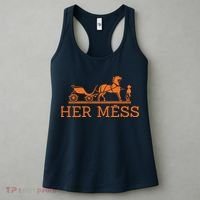 Her Mess Horse Carriage Funny Women's Tank Top thumb 3