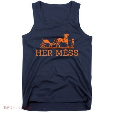 Her Mess Horse Carriage Funny Tank Top