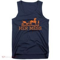 Her Mess Horse Carriage Funny Tank Top thumb 0