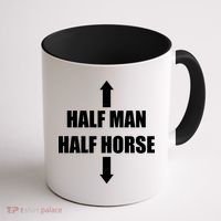 Half Man Half Horse Funny Coffee Mug thumb 1