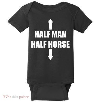 Half Man Half Horse Funny Baby Bodysuit