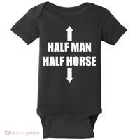 Half Man Half Horse Funny Baby Bodysuit thumb 0
