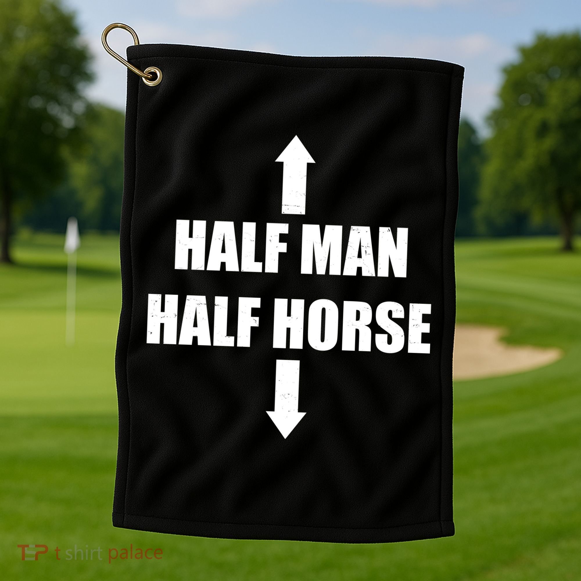 Half Man Half Horse Funny Golf Towel