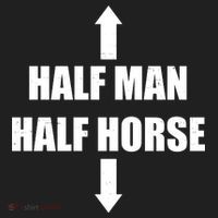 Half Man Half Horse Funny Golf Towel thumb 3