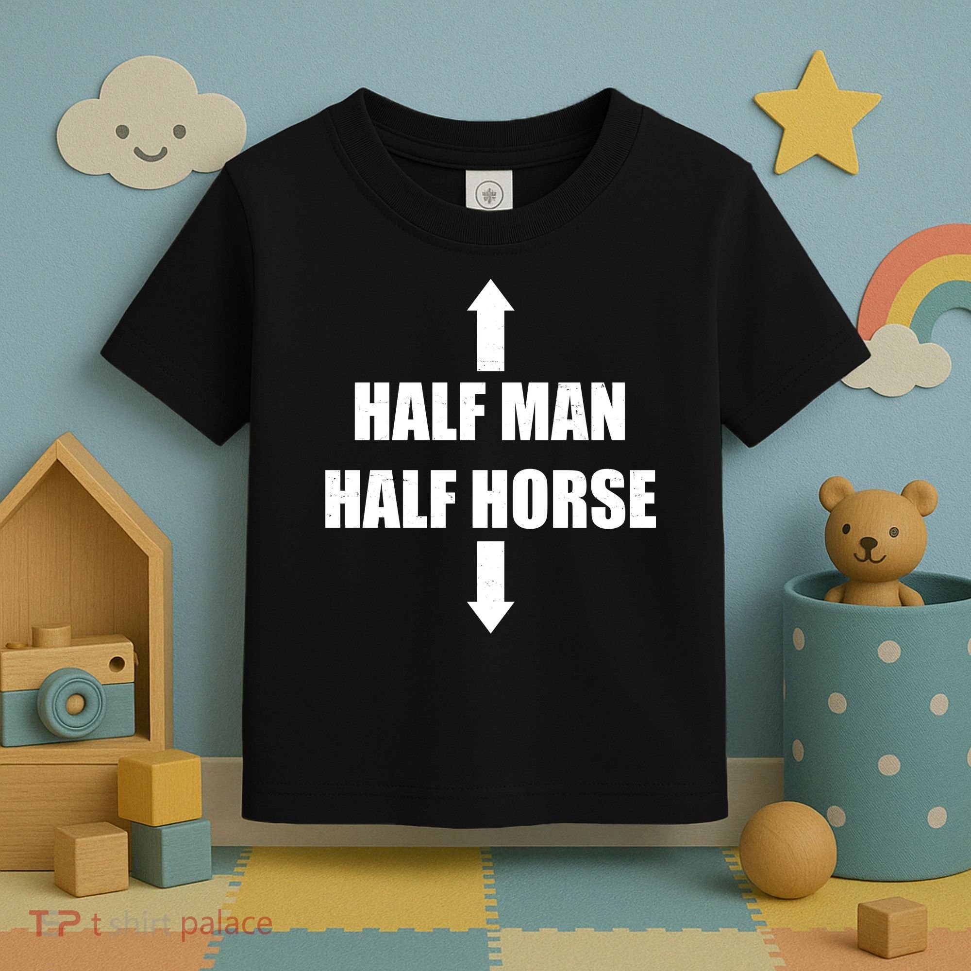 Half Man Half Horse Funny Toddler T-Shirt