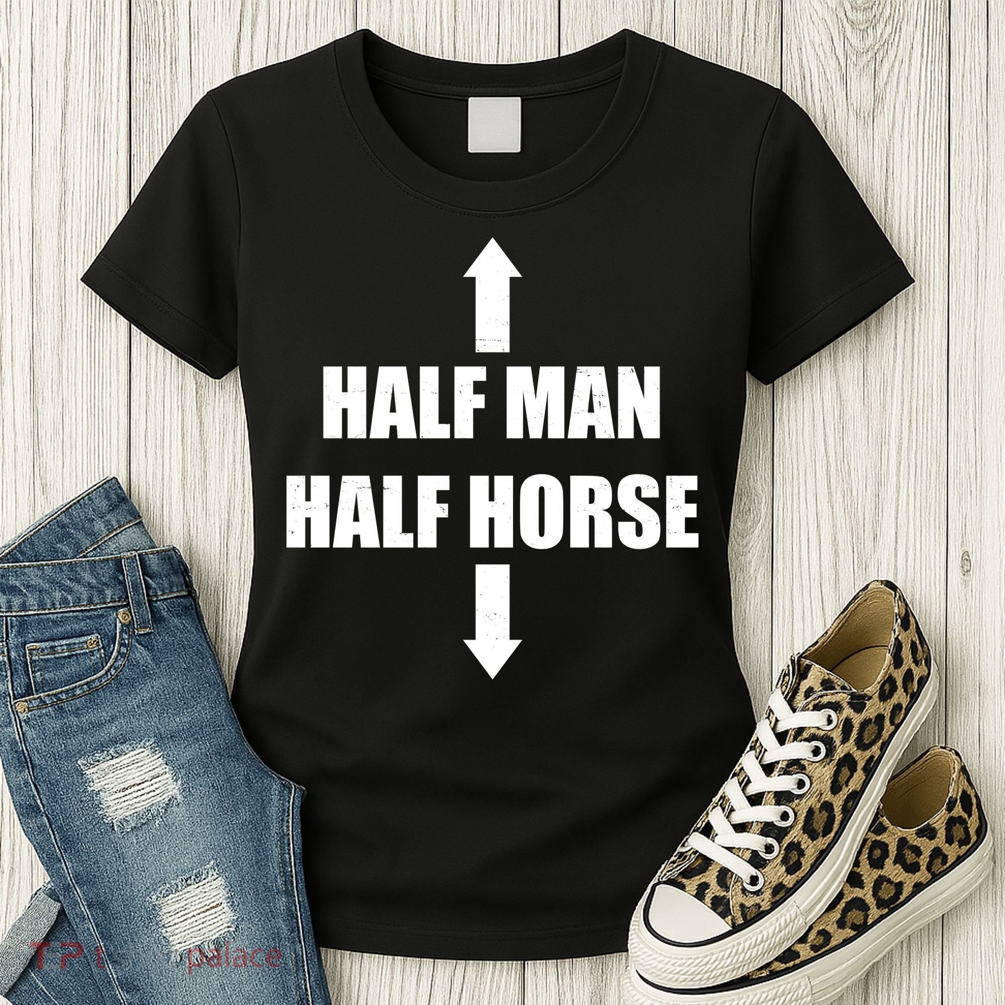 Half Man Half Horse Funny Women's T-Shirt