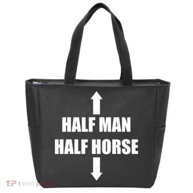 Half Man Half Horse Funny Tote Bag