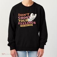 Halloween Mental Health Dont Ghost Your Feelings Women's Sweatshirt thumb 0