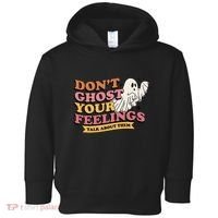 Halloween Mental Health Dont Ghost Your Feelings Toddler Hoodie thumb 0