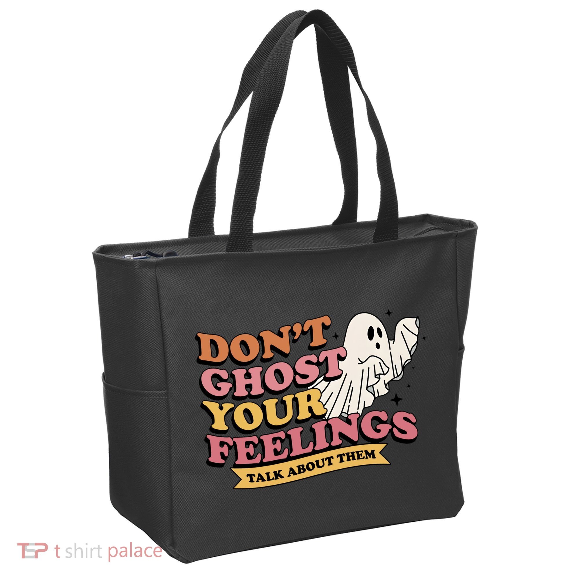 Halloween Mental Health Dont Ghost Your Feelings Tote Bag