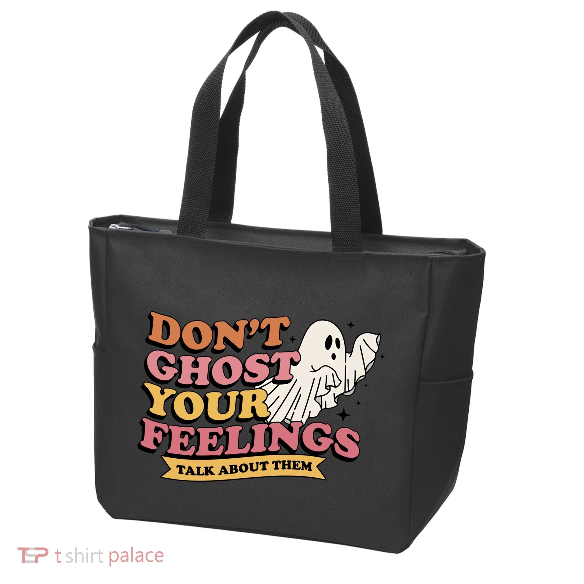 Halloween Mental Health Dont Ghost Your Feelings Tote Bag