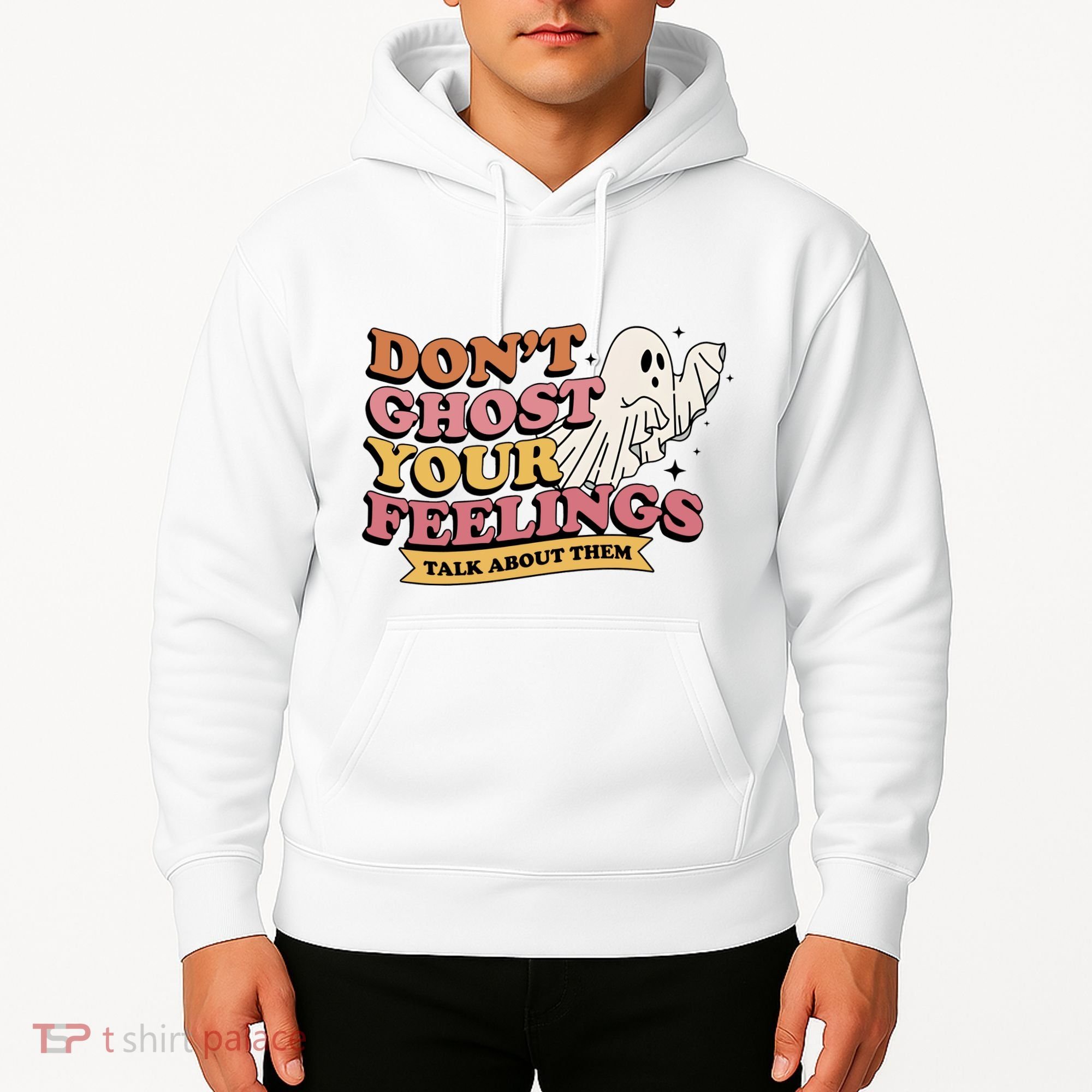 Halloween Mental Health Dont Ghost Your Feelings Hoodie